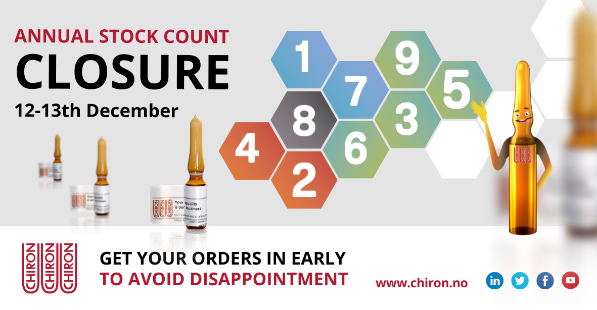 Annual stock count closure | 12th-13th December 2022