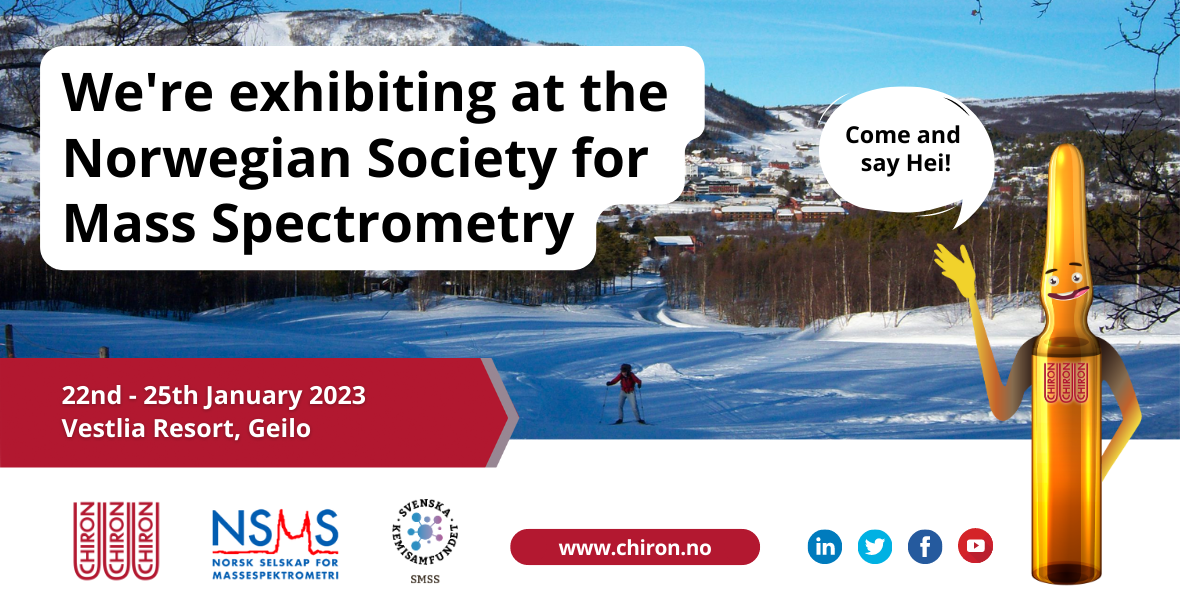 Visit Chiron at the Norwegian Society for Mass Spectrometry | NSMS 2023