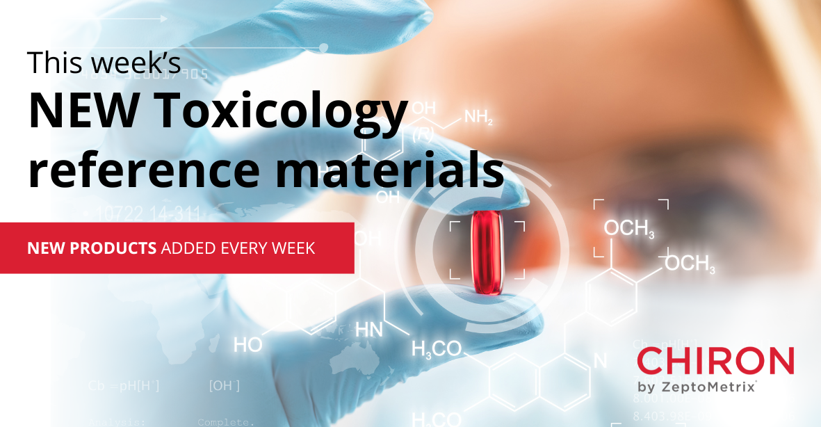 This week's new Toxicology reference materials | 2024