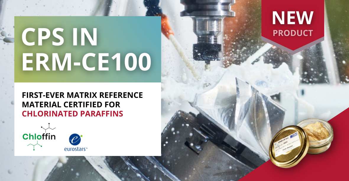 First ever matrix Reference Material certified for chlorinated paraffins | CPs in ERM-CE100