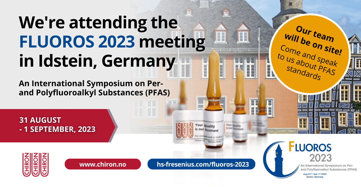We're attending FLUOROS 2023 - An International Symposium on Per- and Polyfluoroalkyl Substances (PFAS)