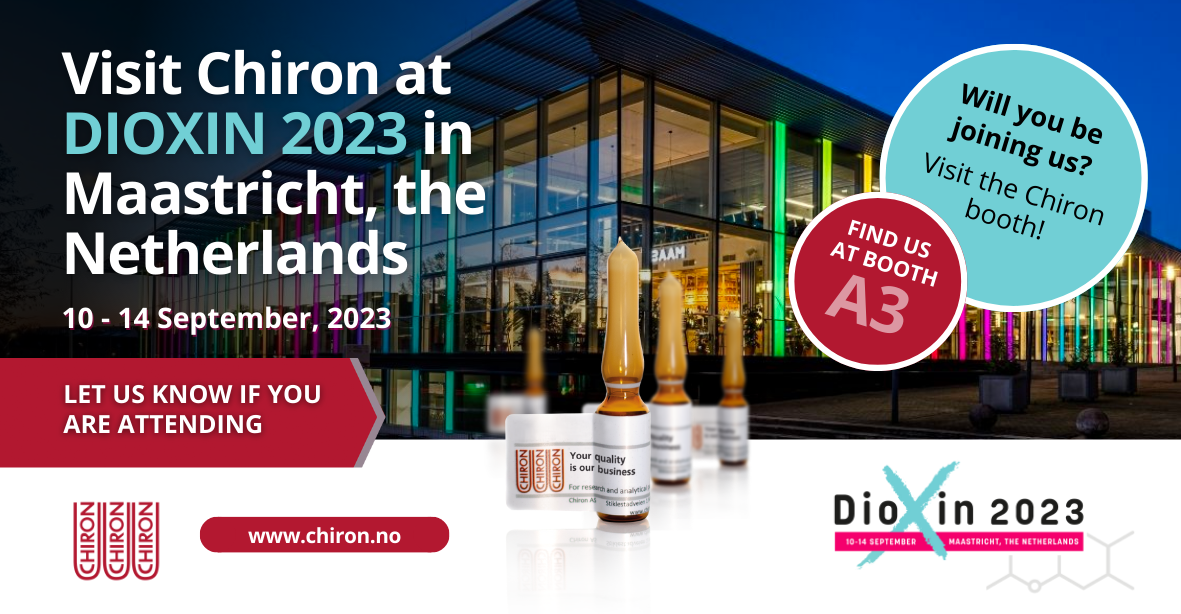 Visit Chiron at Dioxin 2023 | 43rd International Symposium on Halogenated Persistent Organic Pollutants (POPs)