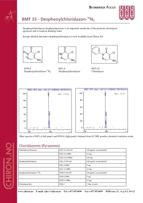 BMF 33 - Desphenylchloridazon-15N2